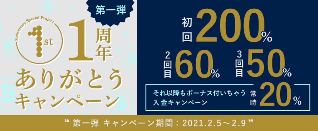 【海外FX】FXGTで初回200%・2回目60%・3回目50%入金キャンペーン実施中!